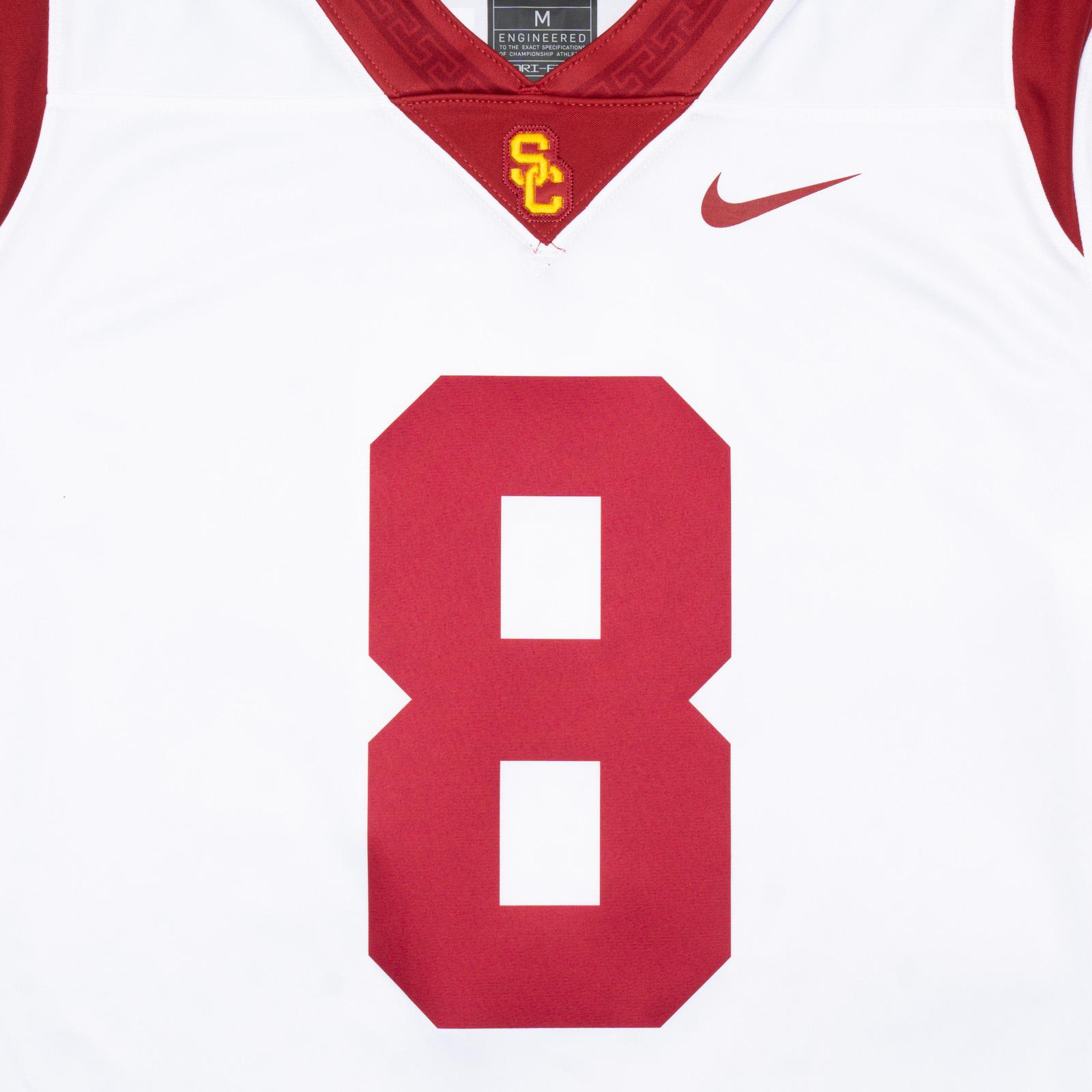 USC Trojans Men's Nike White #8 Ja'Kobi Lane USC Mens Football